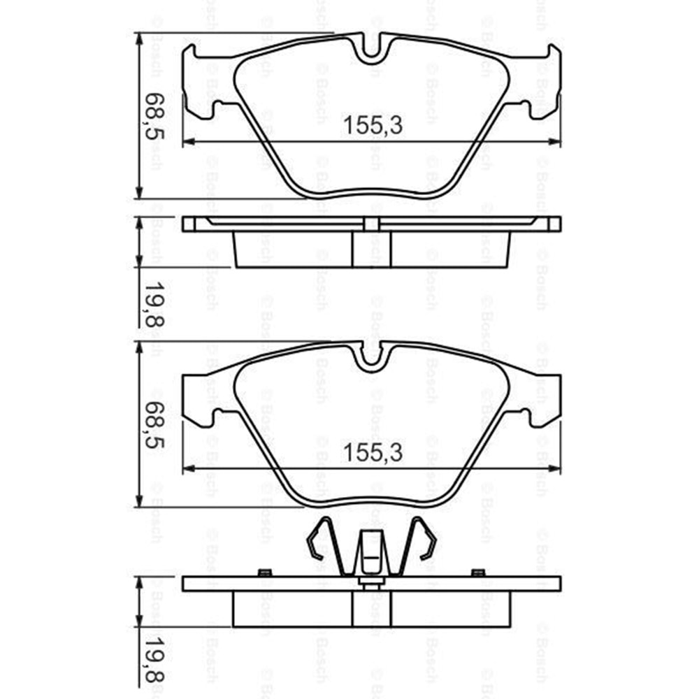 Disk Balata Bmw E90 Ön - Bosch