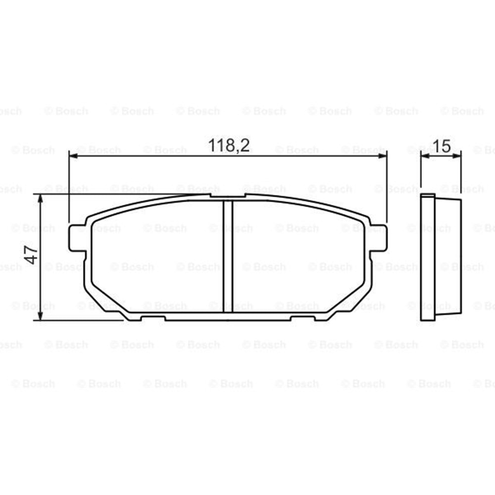 Disk Balata Kia Sorento I Arka - Bosch