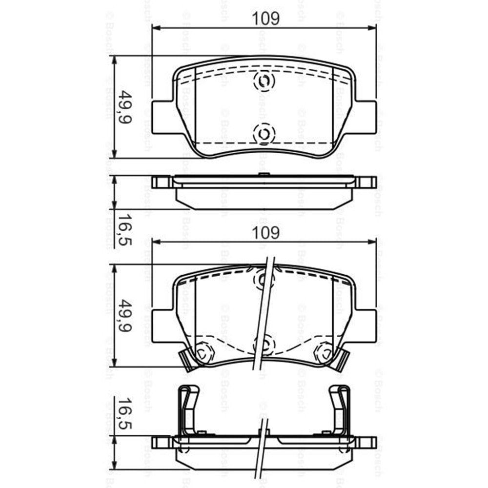 Disk Balata Toyota Avensis Arka - Bosch