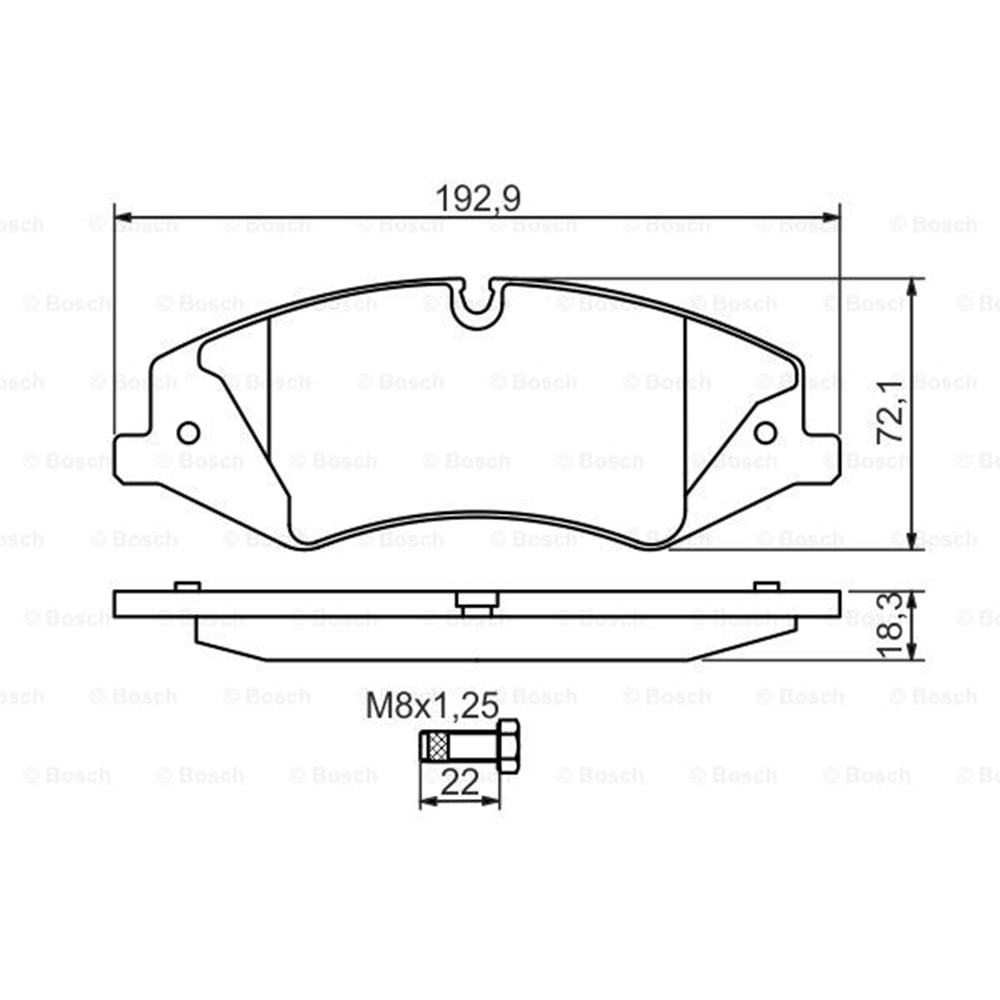 Disk Balata Land Rover, Range Rover III, Range Rover IV, Discovery IV Ön - Bosch