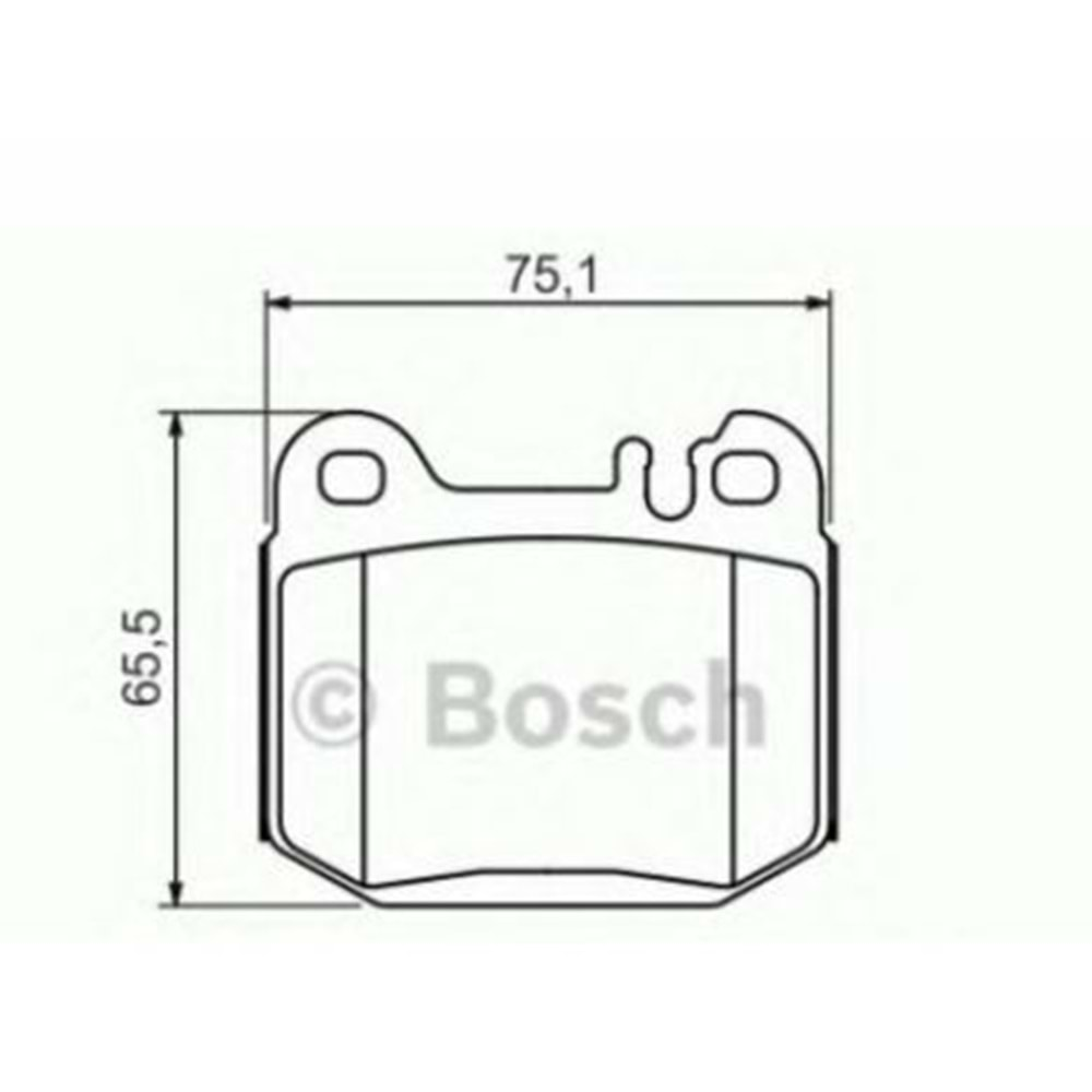 Disk Balata Mercedes ML Jeep(163) Arka - Bosch