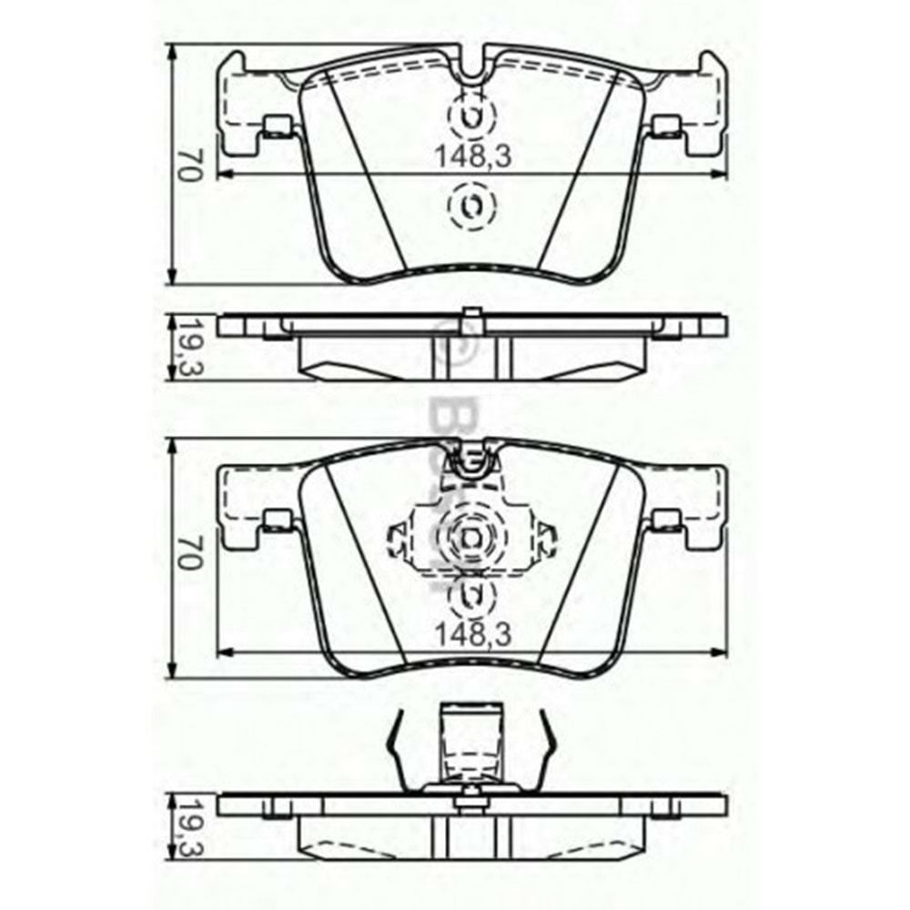 Disk Balata Bmw X4, X3, 3 Serisi Ön - Bosch