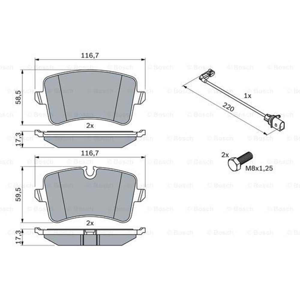 Disk Balata Vw Audi A6 Arka - Bosch