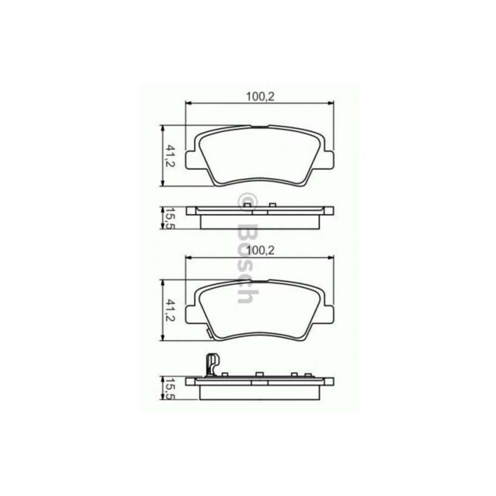 Disk Balata Kia SOUL II, Cerato III Arka - Bosch