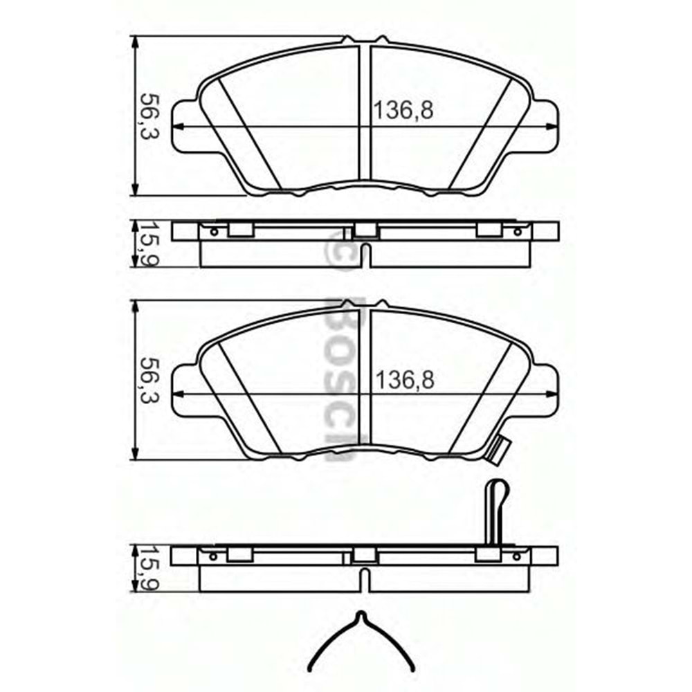 Disk Balata Honda City 02>, Civic, Cr-Z 10>, İnsight 09>, Jazz III 08-13, Jazz IV 13>