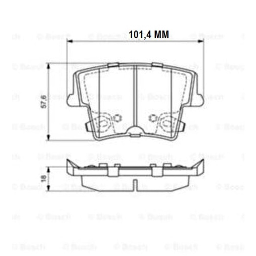 Disk Balata Chrysler 300 C, Dodge Challenger Arka - Bosch