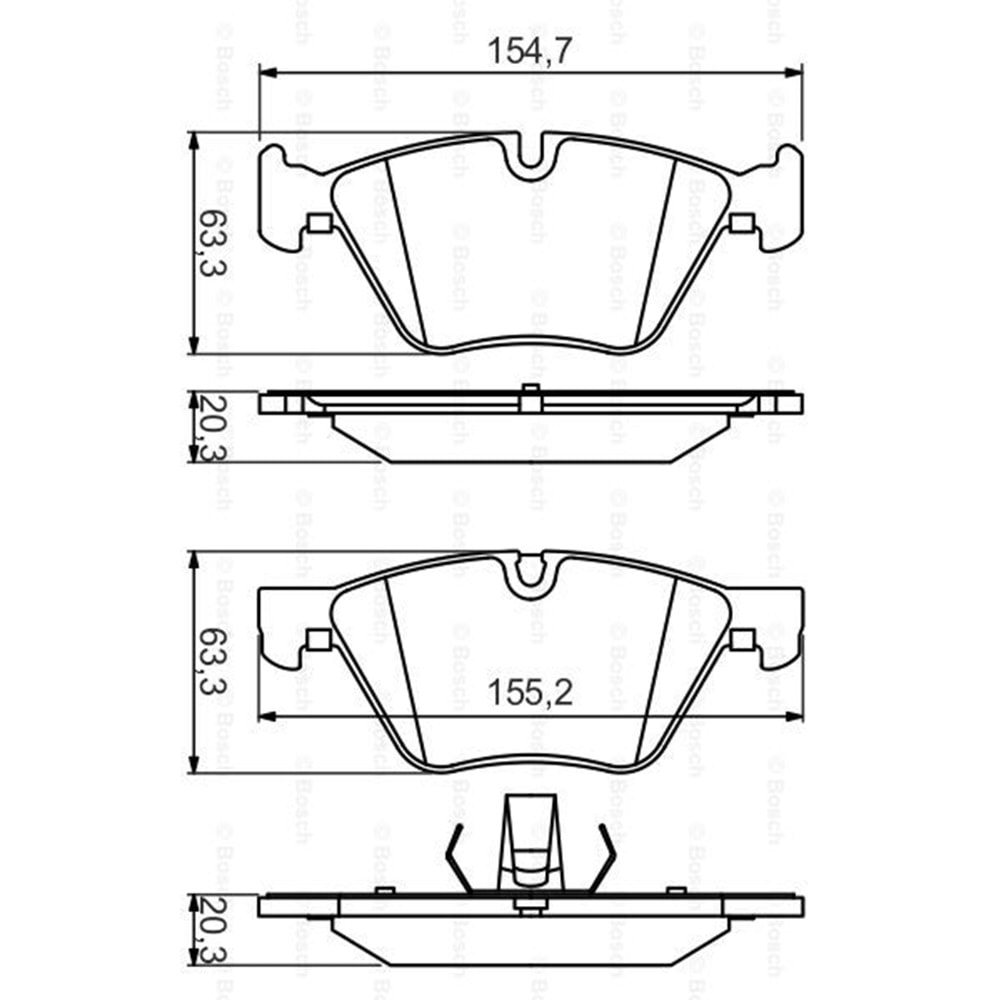 Disk Balata Bmw 5 Serisi (F10) Ön - Bosch