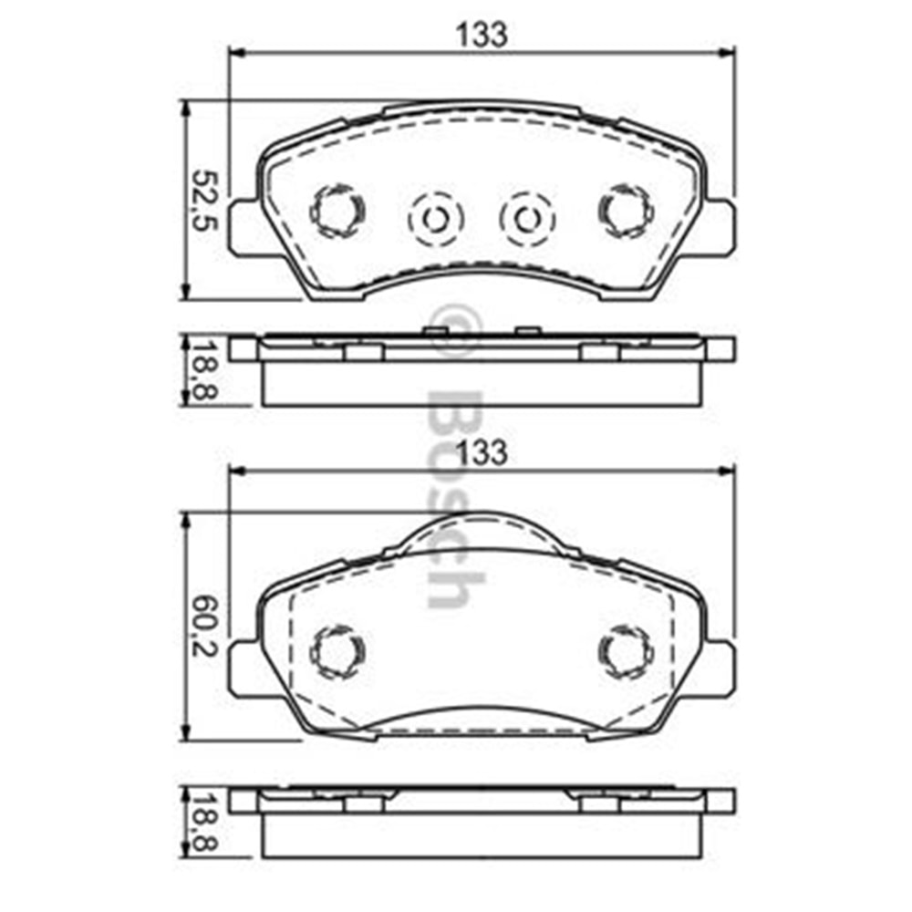 Disk Balata Peugeot 301 1.2 Ön - BOSCH