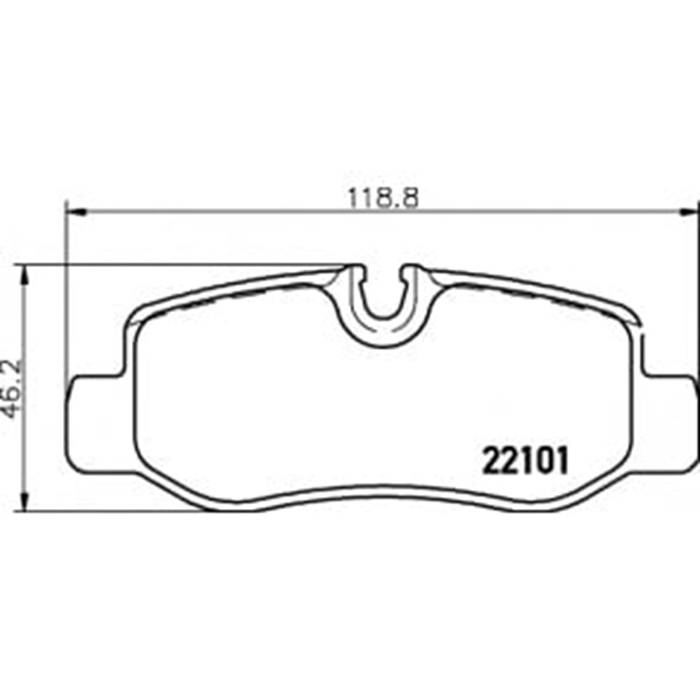 Disk Balata Mercedes Vito 14> , V Serisi Arka - Bosch