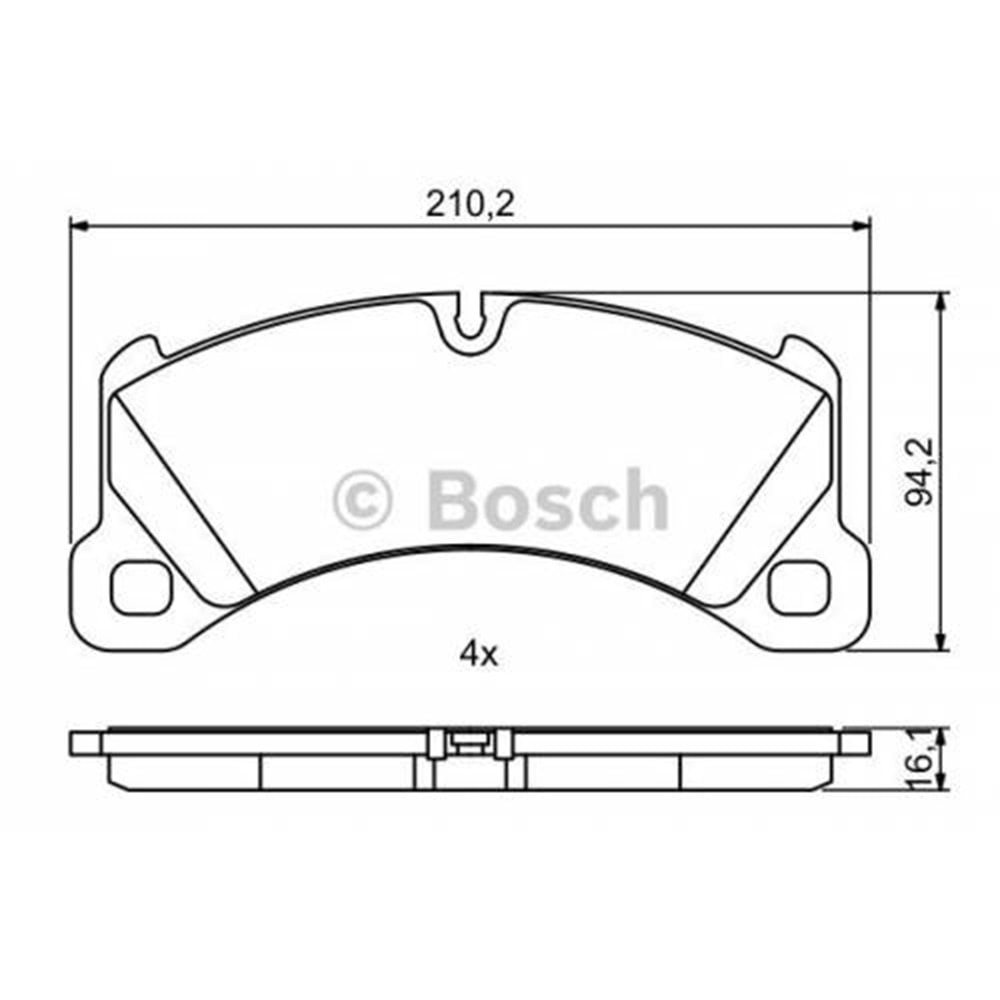 Disk Balata Vw Touareg 4.2 V8, 3.0 V6 Ön - Bosch