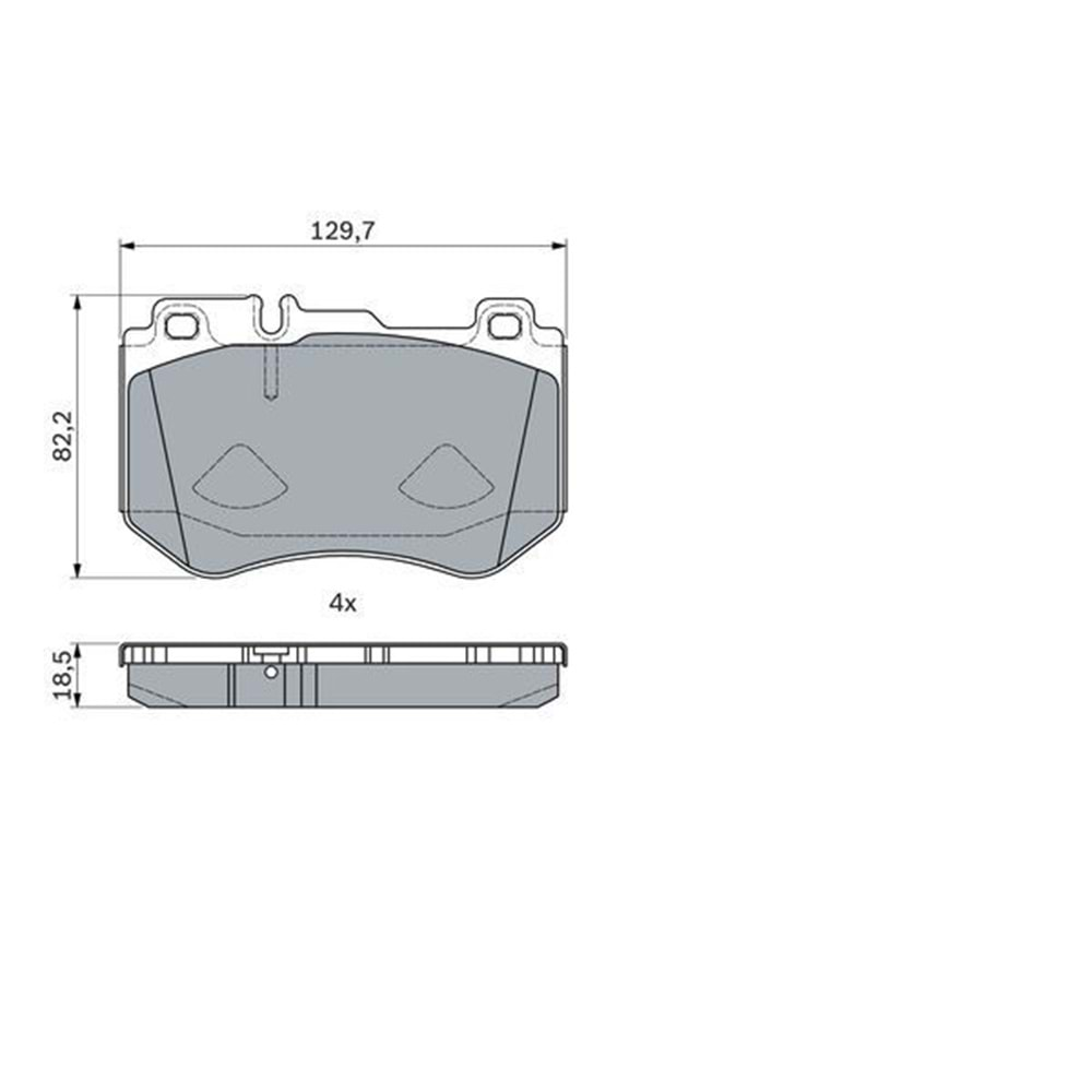 Disk Balata Mercedes C Serisi (W205) C 200 Ön - Bosch