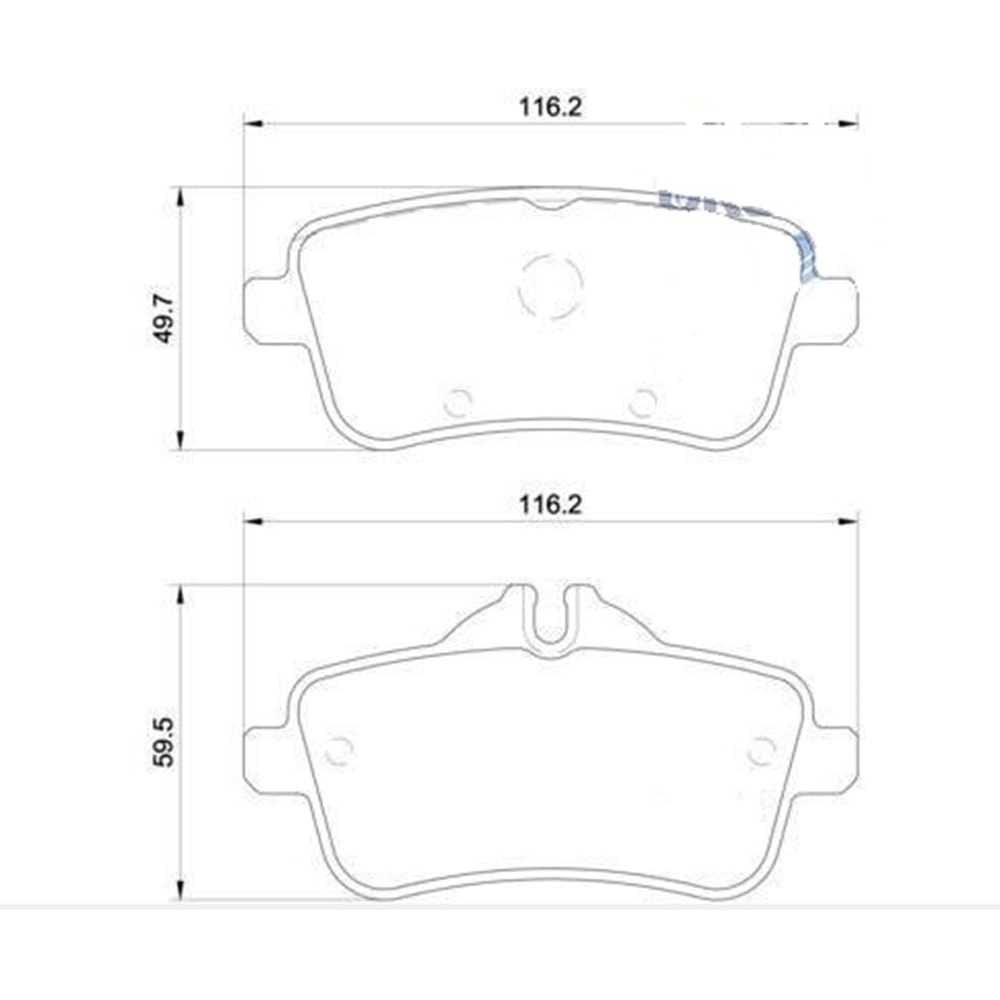 Disk Balata Mercedes GLE, M Serisi Arka - Bosch