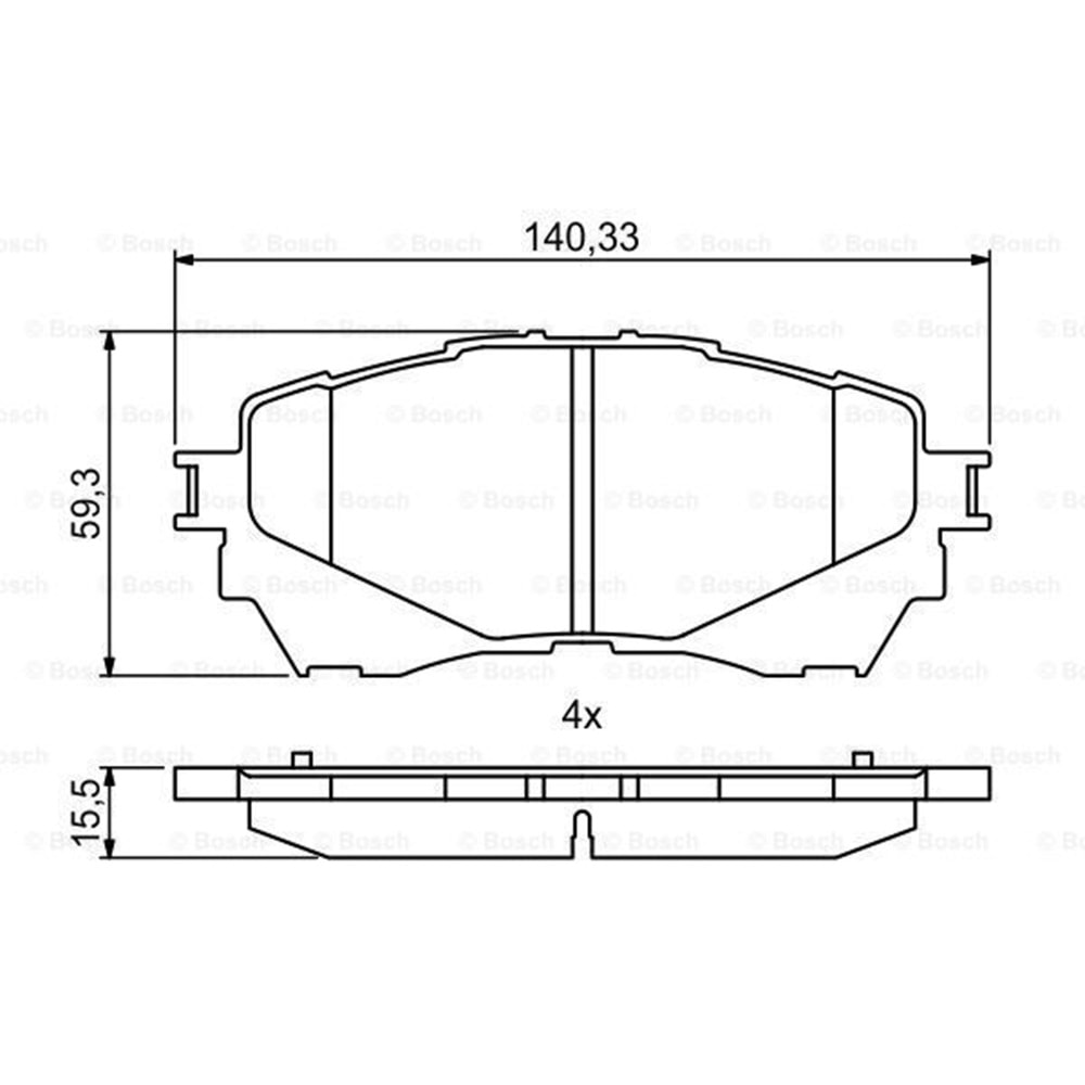 Disk Balata Mazda 6 Ön - Bosch