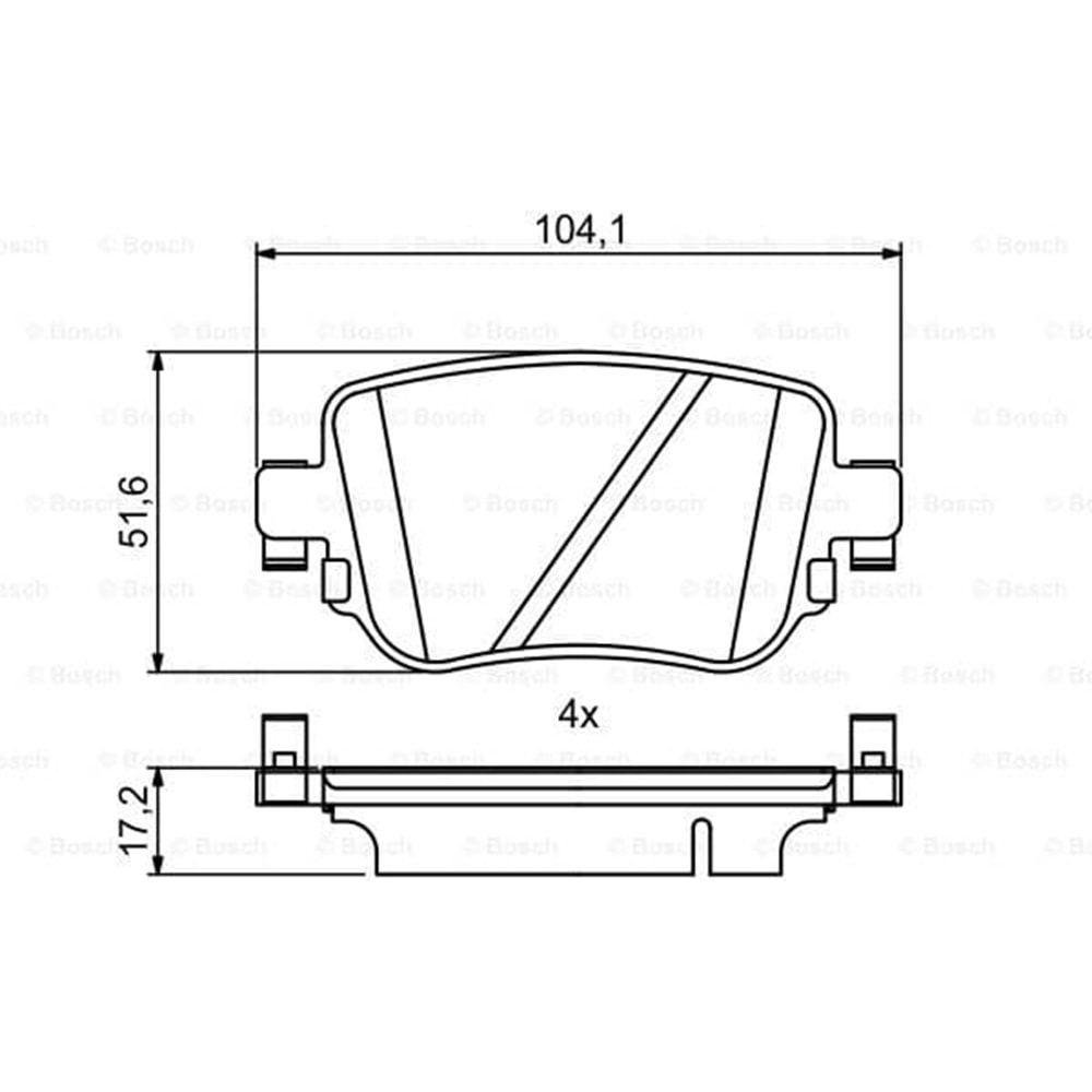 Disk Balata Vw Caddy Arka - Bosch