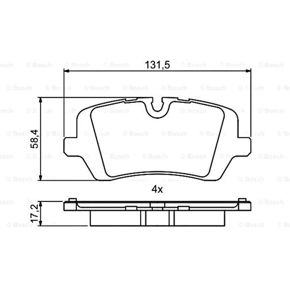 Disk Balata Land Rover R. Rover IV Arka - Bosch