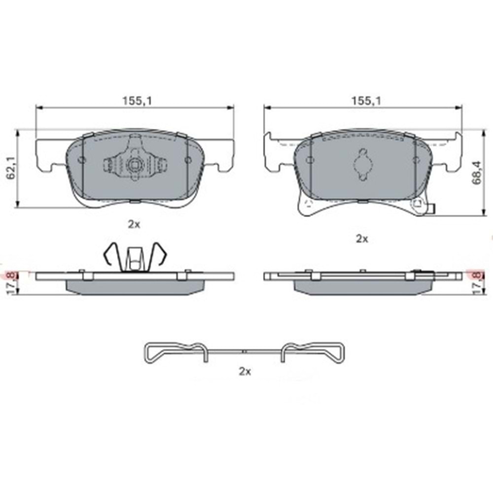 Disk Balata Opel Corsa E, Adam Ön