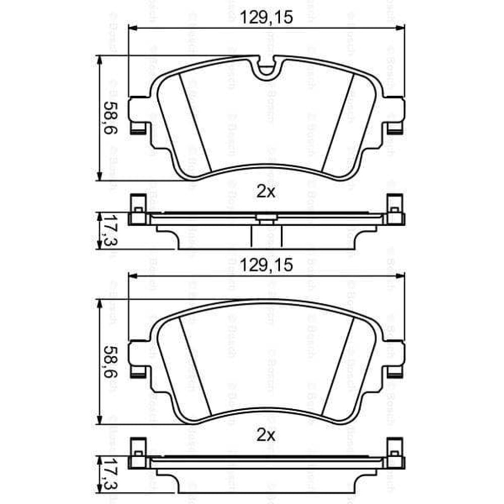 Disk Balata Vw Touareg, Audi A4, Q7 Arka - Bosch