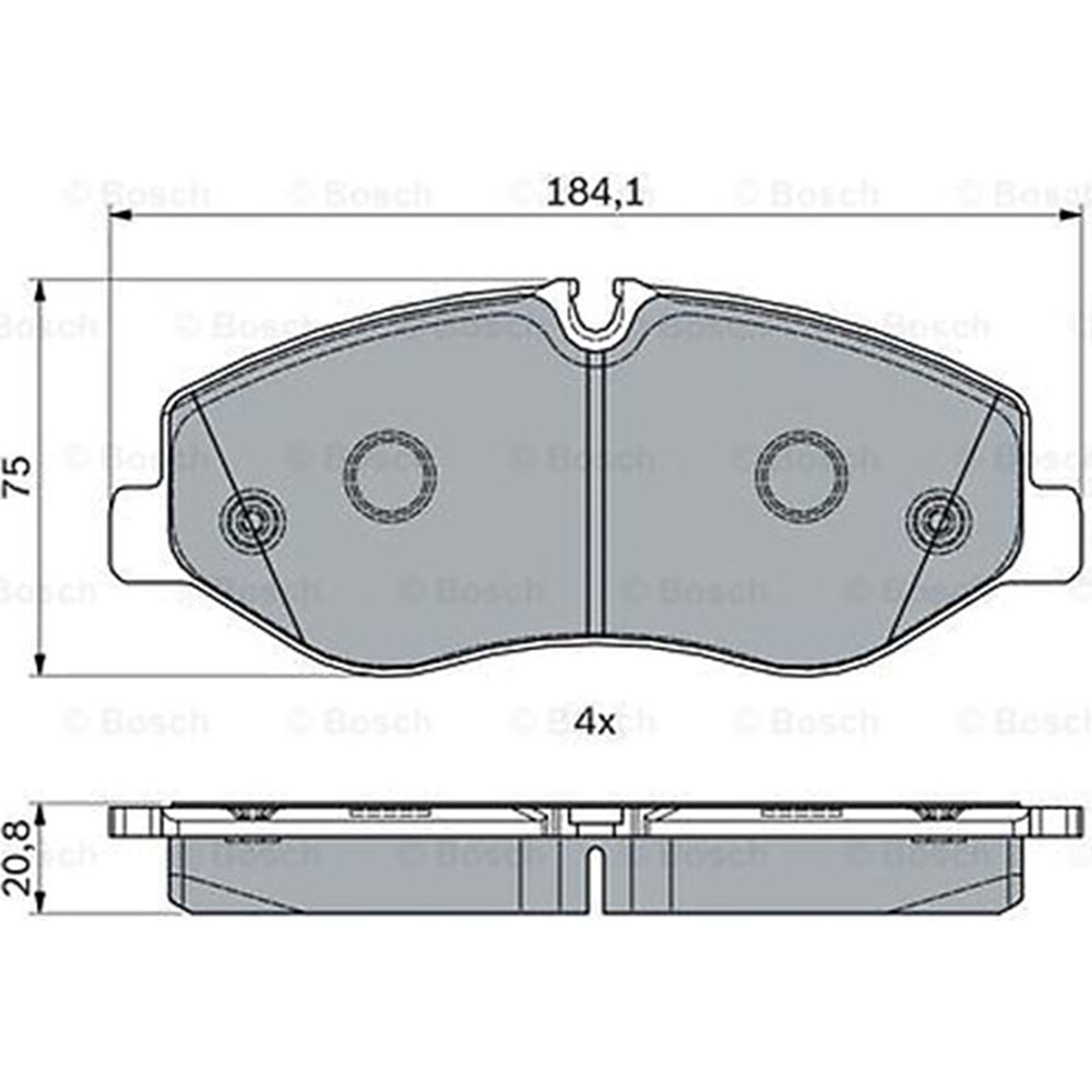 Disk Balata Mercedes Vito (W447) 111 CDI Ön - Bosch