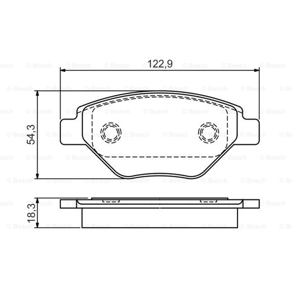 Disk Balata Renault Megane II Ön - Bosch