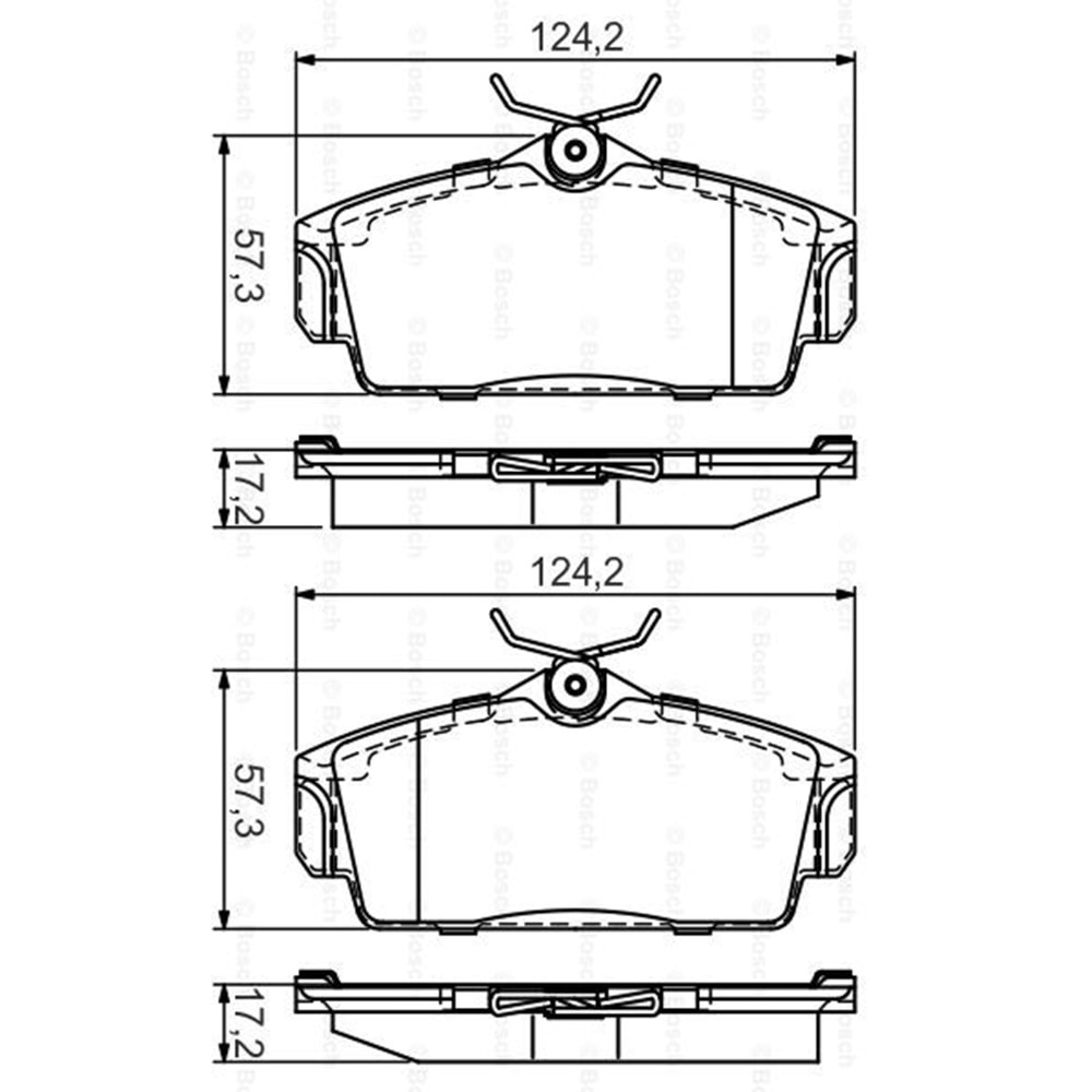 Disk Balata Nissan Primera P11, Almera II Ön - Bosch