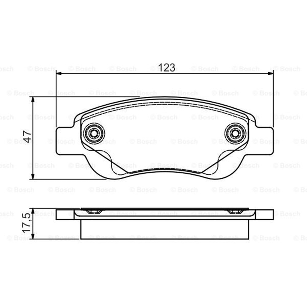 Disk Balata Toyota Aygo, Peugeot 107, Citroen C1 Ön - Bosch