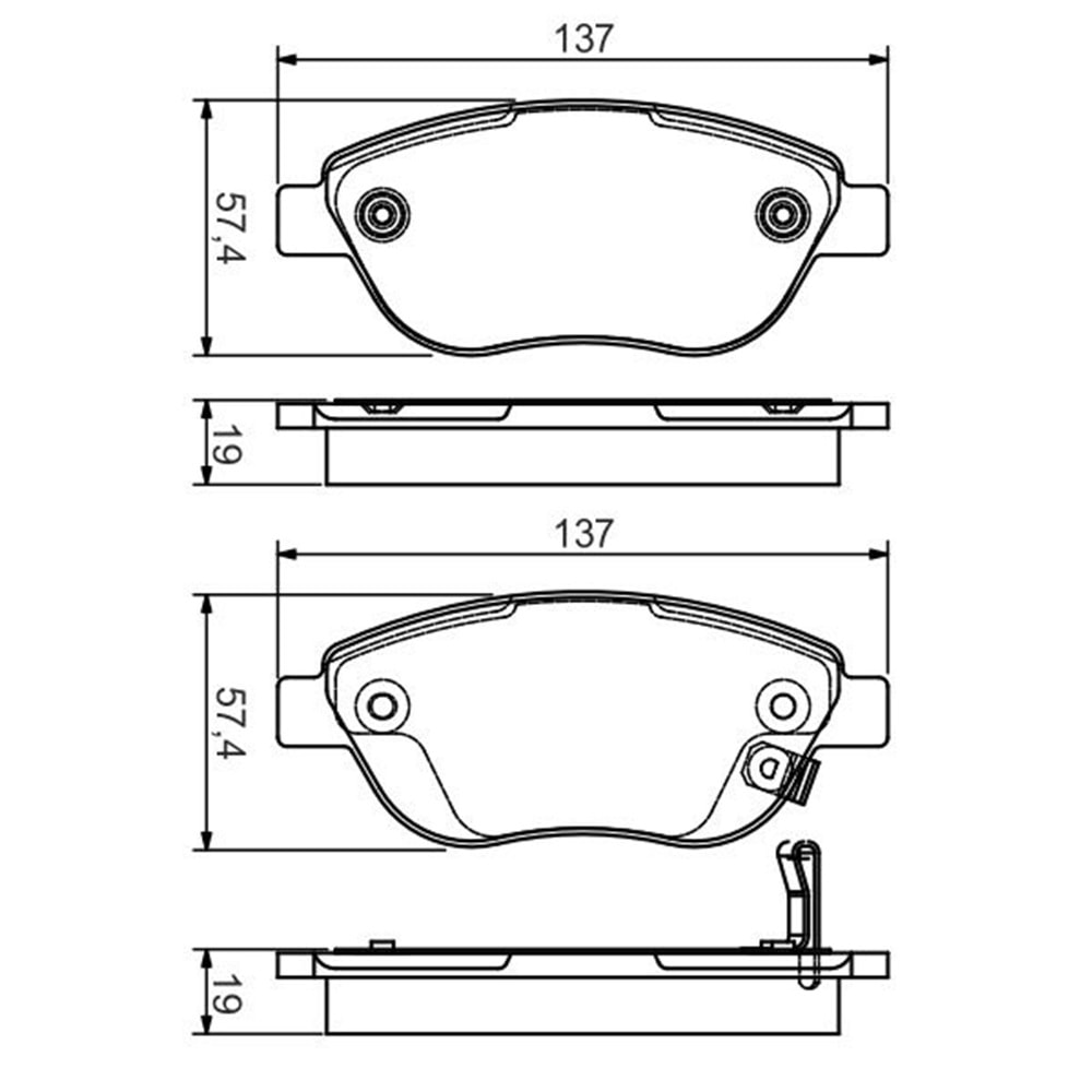 Disk Balata Opel Corsa D 1.3 Ön - Bosch