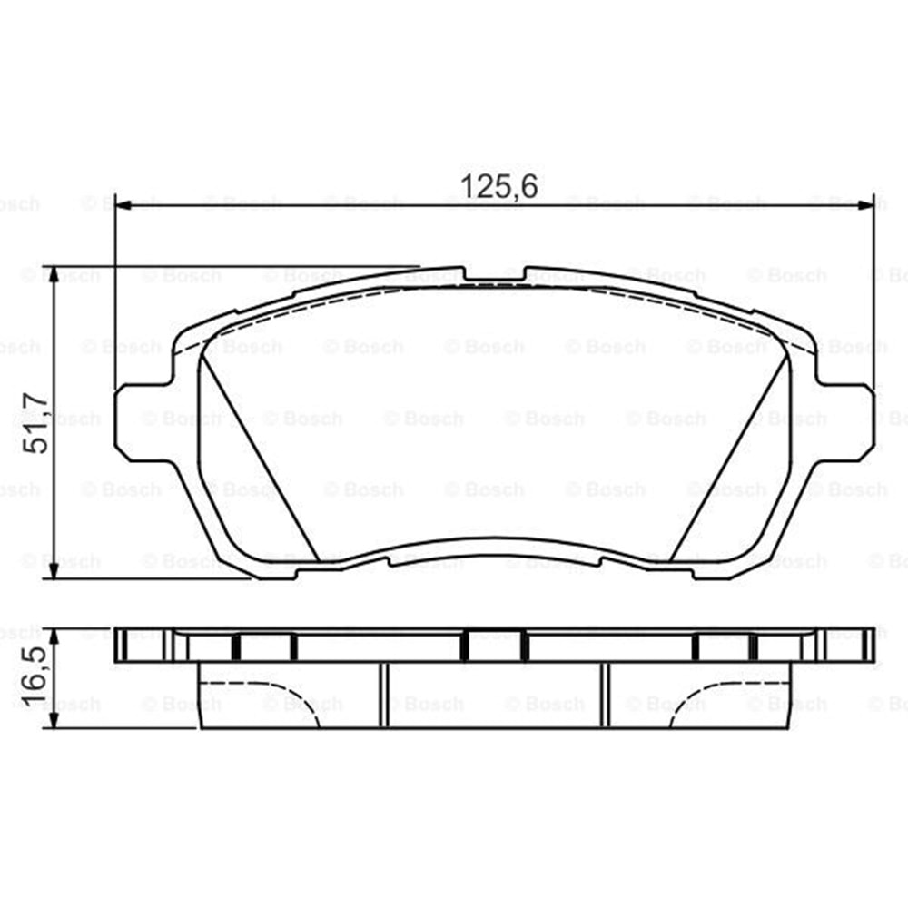 Disk Balata Ford Fiesta VI Ön - Bosch