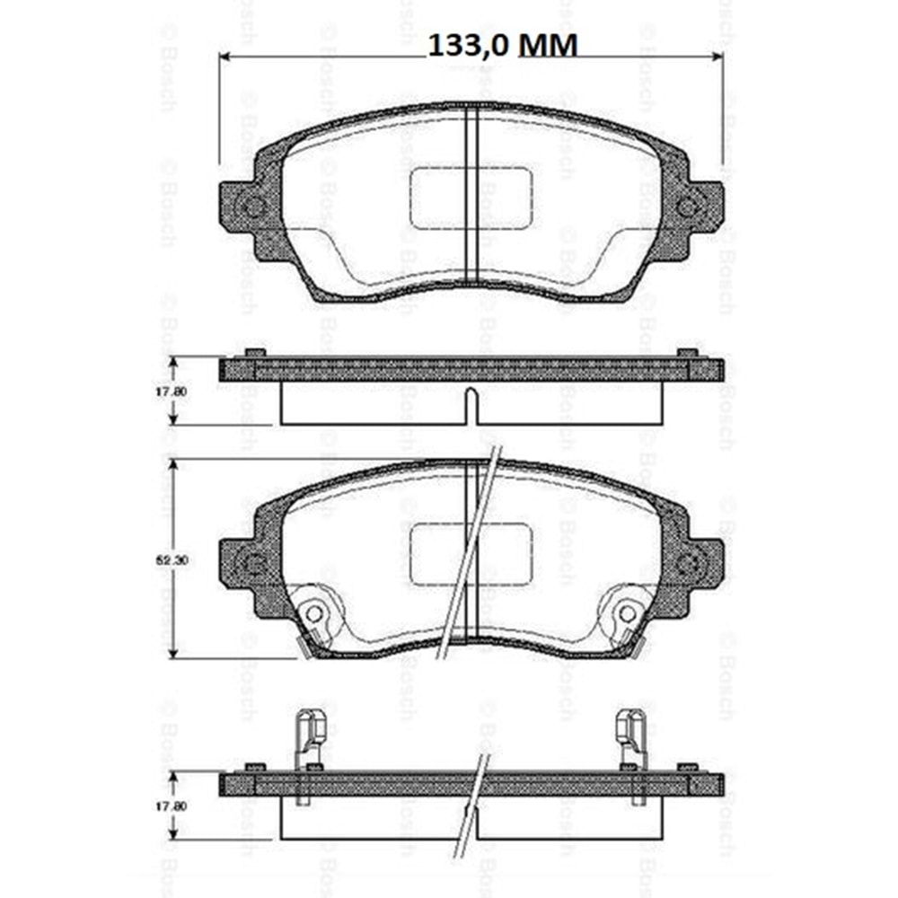 Disk Balata Toyota Corolla E11 Ön - Bosch