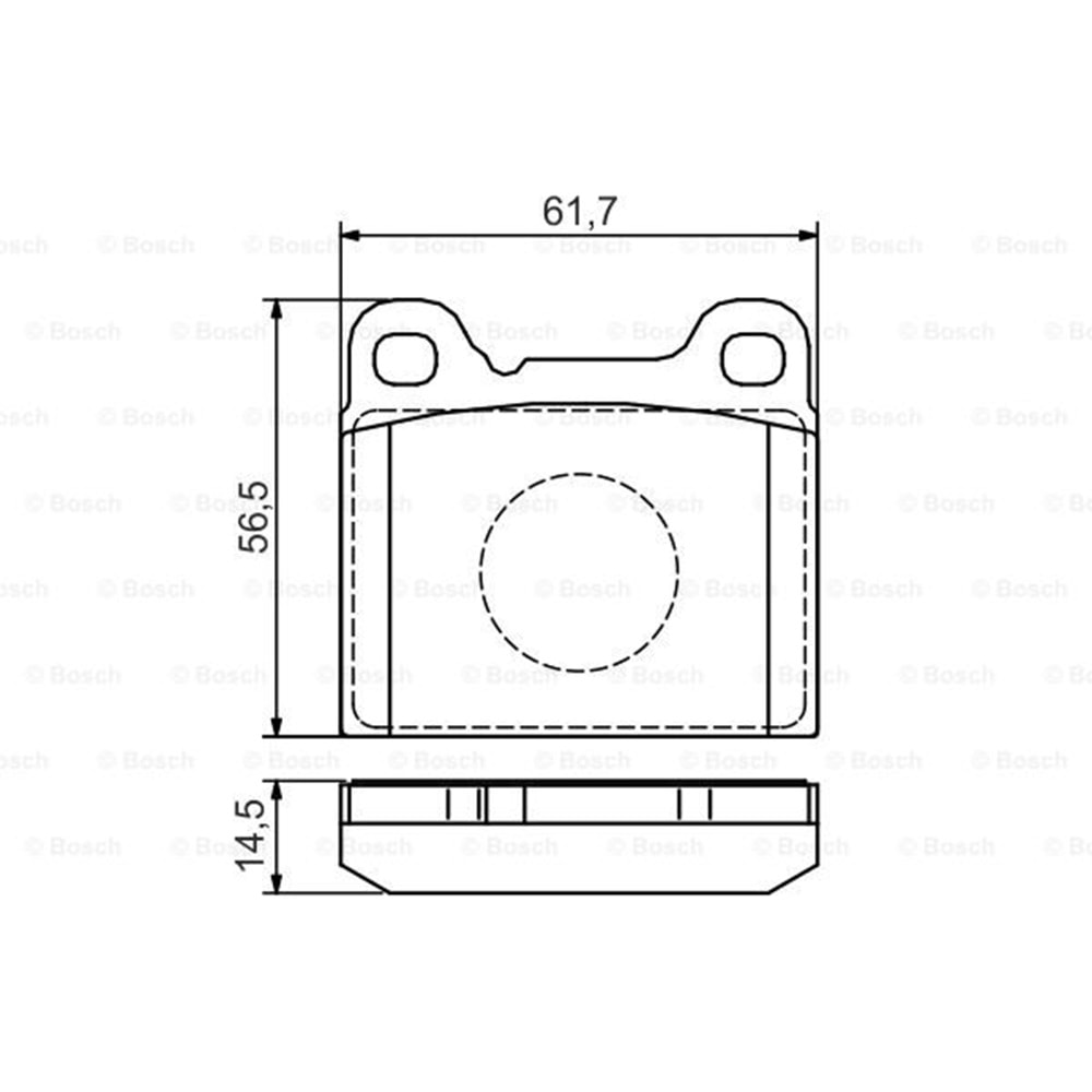 Disk Balata Volvo S70, V70 Arka - Bosch