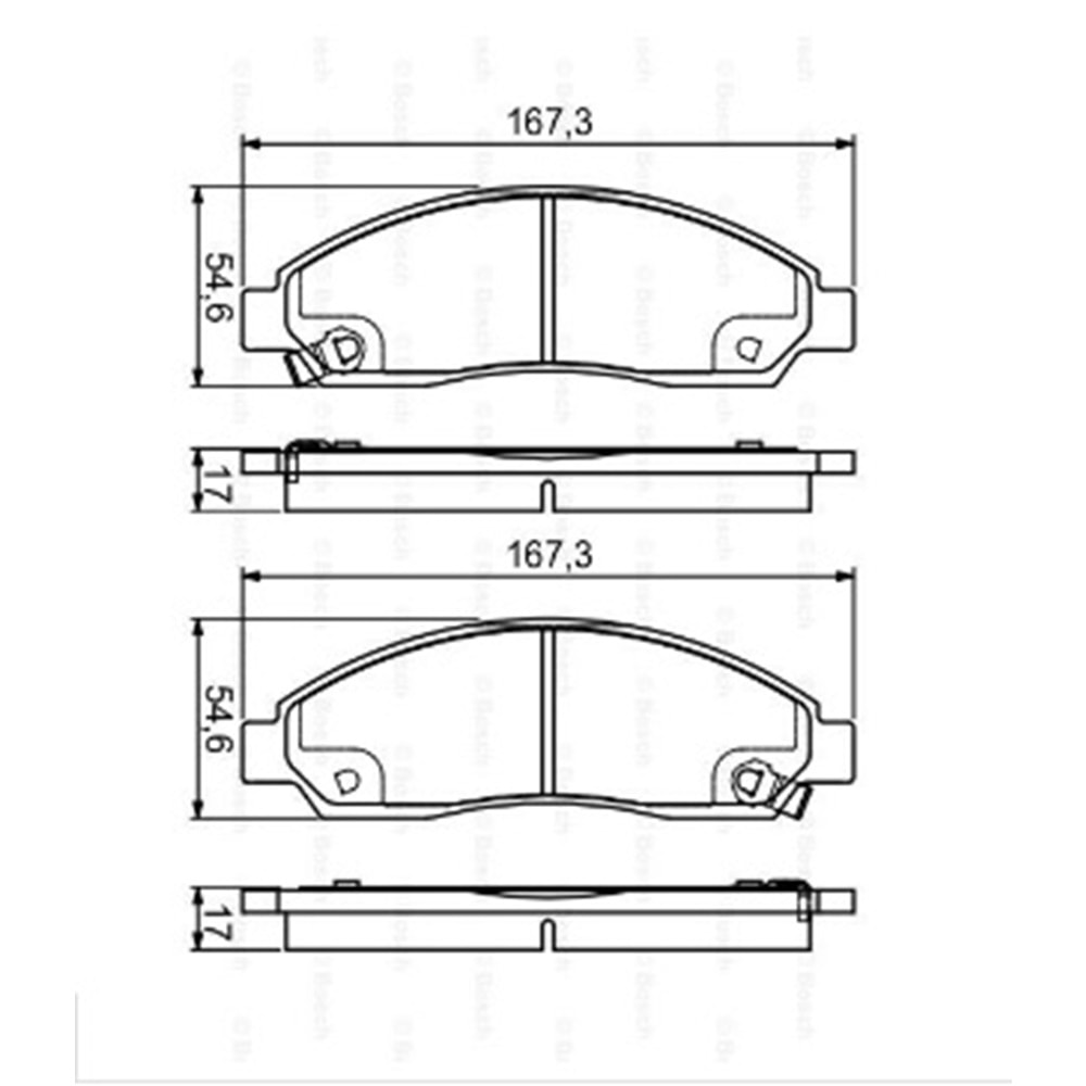 Disk Balata Isuzu D-MAX I Ön - Bosch