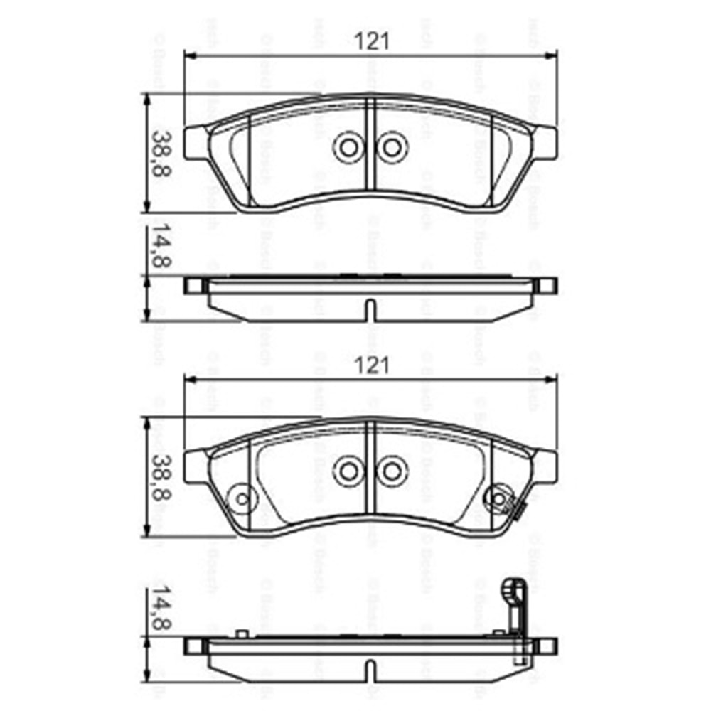 Disk Balata Chevrolet Epica Arka - Bosch