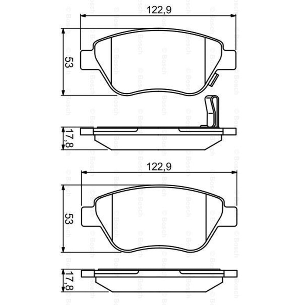 Disk Balata Opel Corsa D Ön - Bosch