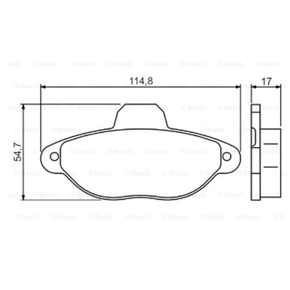 Disk Balata Fiat Panda, Punto, 500 Ön - Bosch