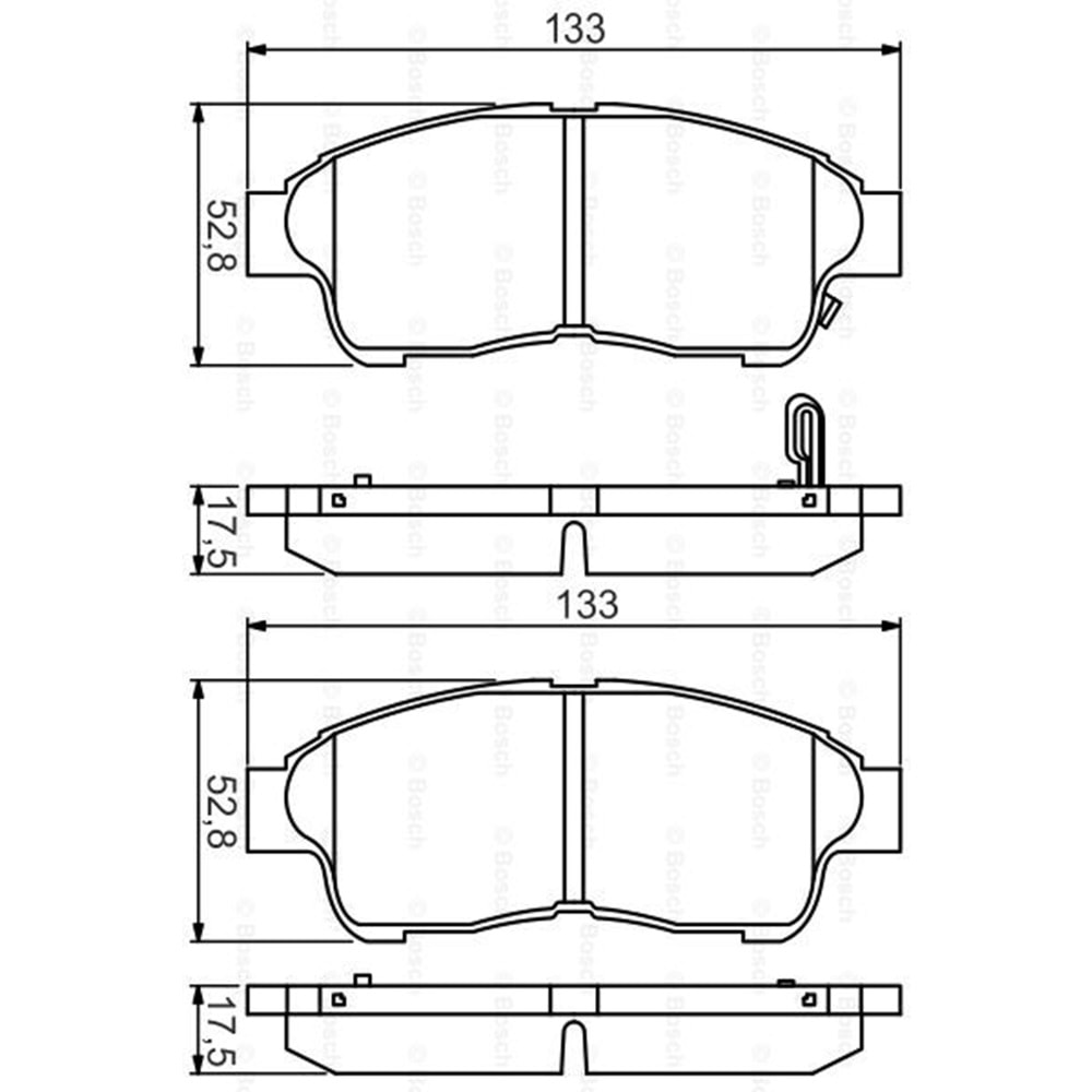 Disk Balata Toyota Corolla 1,6, Rav 4, Carina E Ön - Bosch