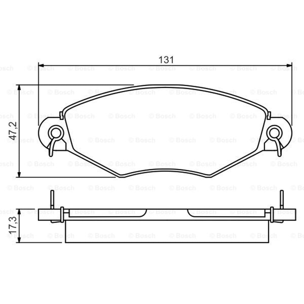 Disk Balata Peugeot 206, 306 Ön - Bosch