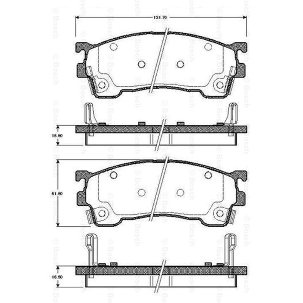 Disk Balata Mazda 323, 626 Ön - Bosch