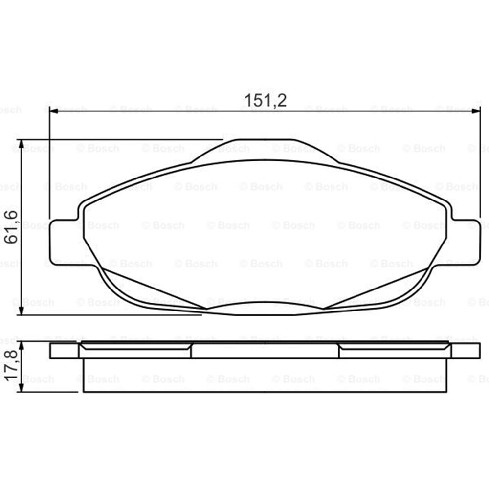 Disk Balata Peugeot 308, 3008 Ön - Bosch