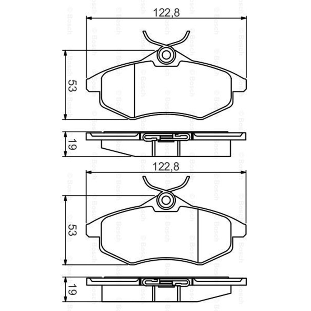 Disk Balata Citroen C2, C3 I 1.4 HDİ Ön - Bosch