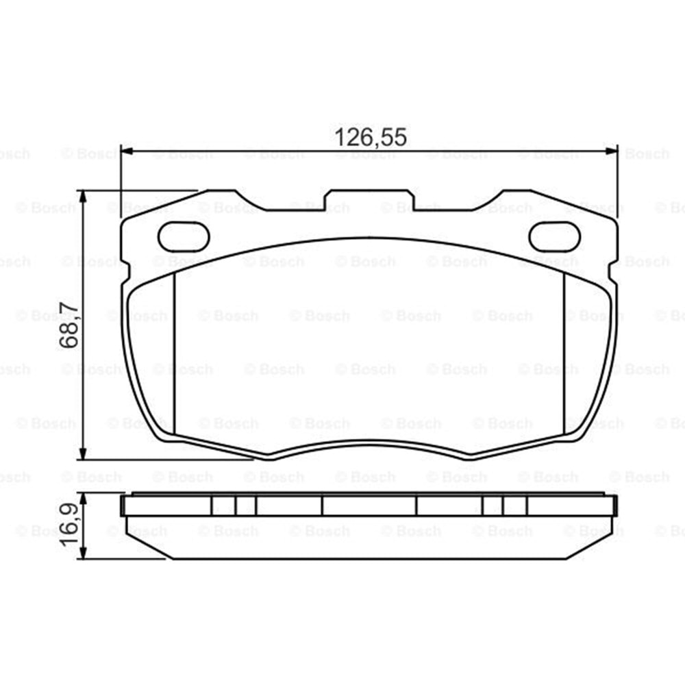 Disk Balata Land Rover, Defender Ön - Bosch