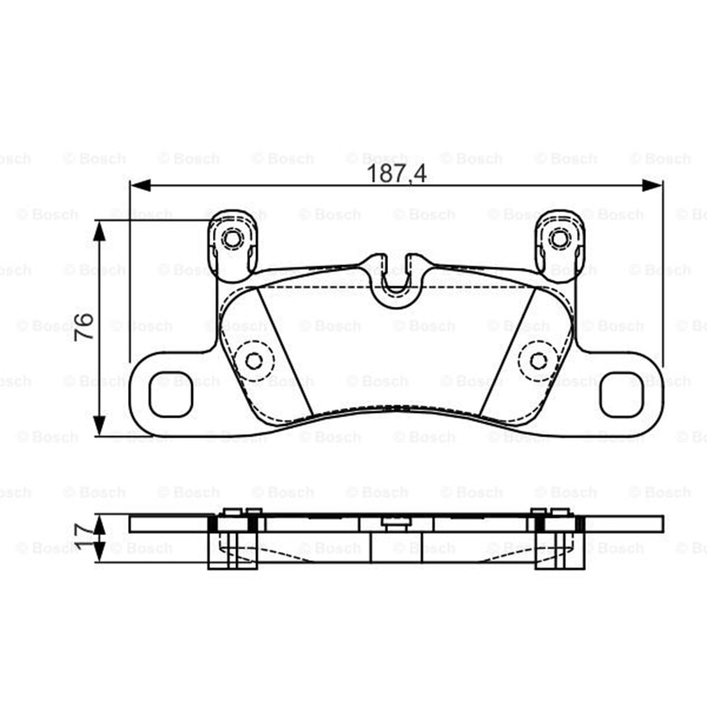 Disk Balata Vw TAUAREG, Porsche Cayenne Arka - Bosch