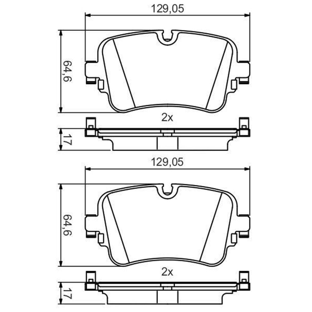 Disk Balata Vw Audi A6, Q7, Q8 Arka - Bosch