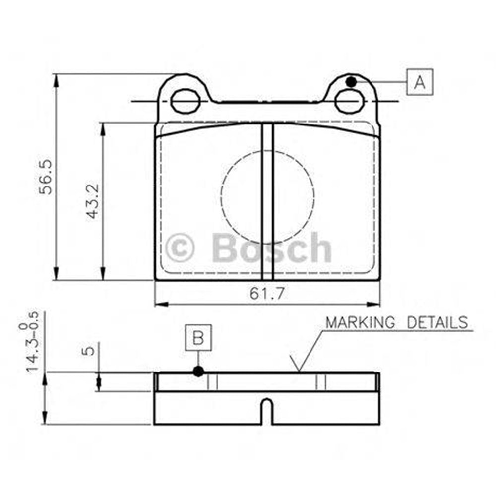 Disk Balata Mercedes, Fiat Alfa, Opel, Volvo Arka - Bosch