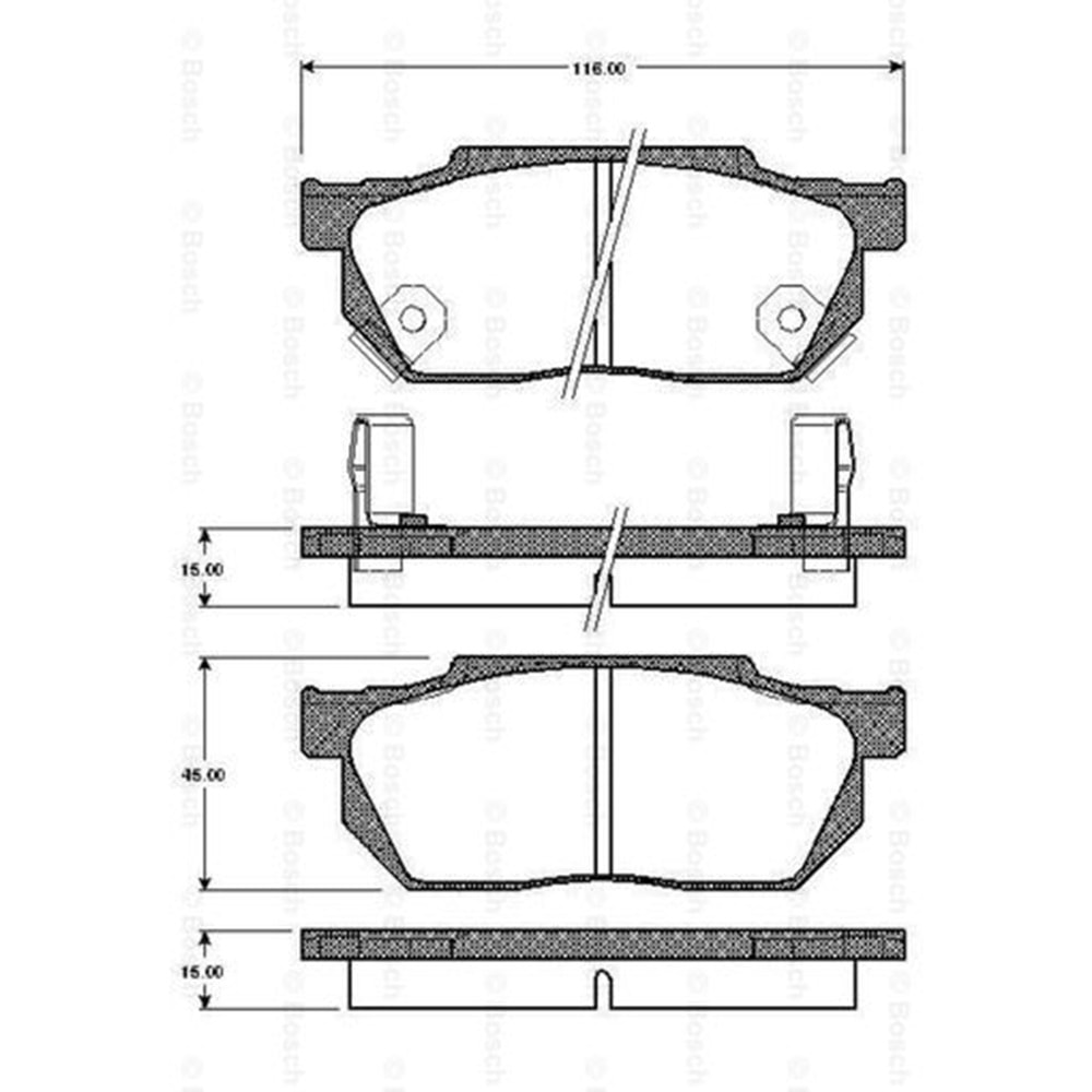 Disk Balata Honda Accord 1,6 Ön - Bosch