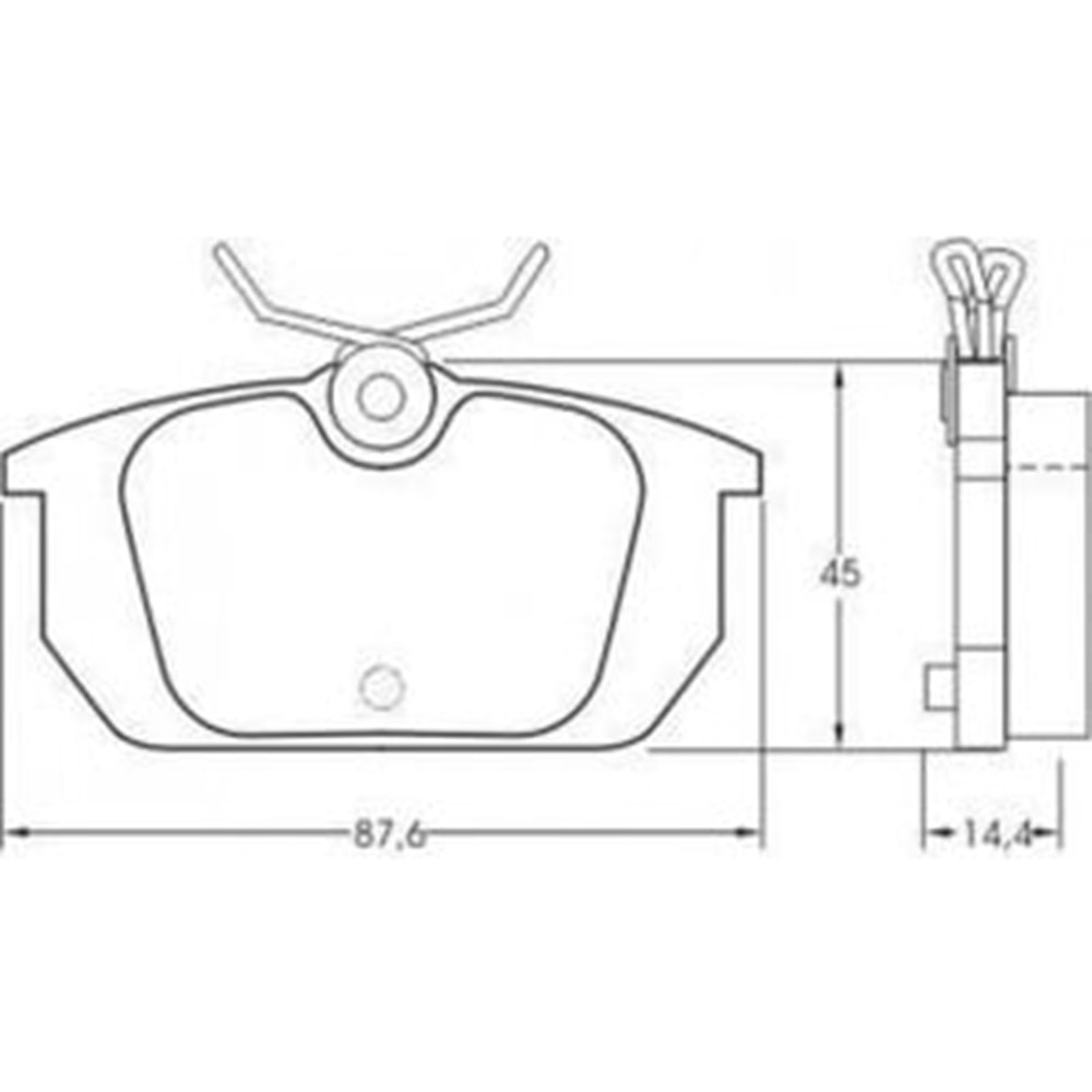 Disk Balata Fiat Marea, Tempra, Alfa Romeo 145, 146, 155 Arka - Bosch