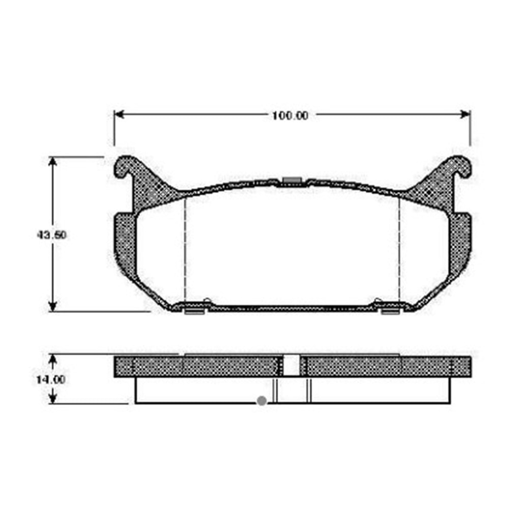 Disk Balata Mazda 626 IV (GE) 1.8i Arka