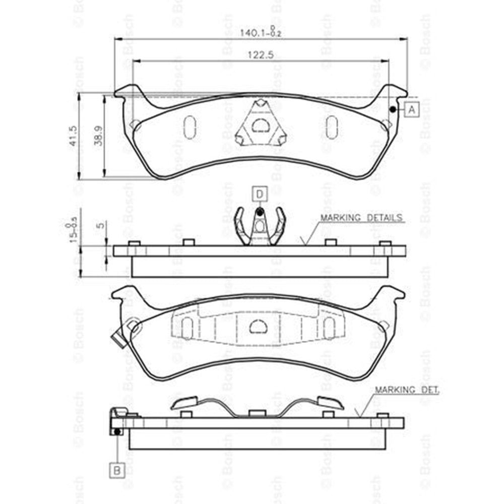 Disk Balata Grand Cherokee Arka - Bosch