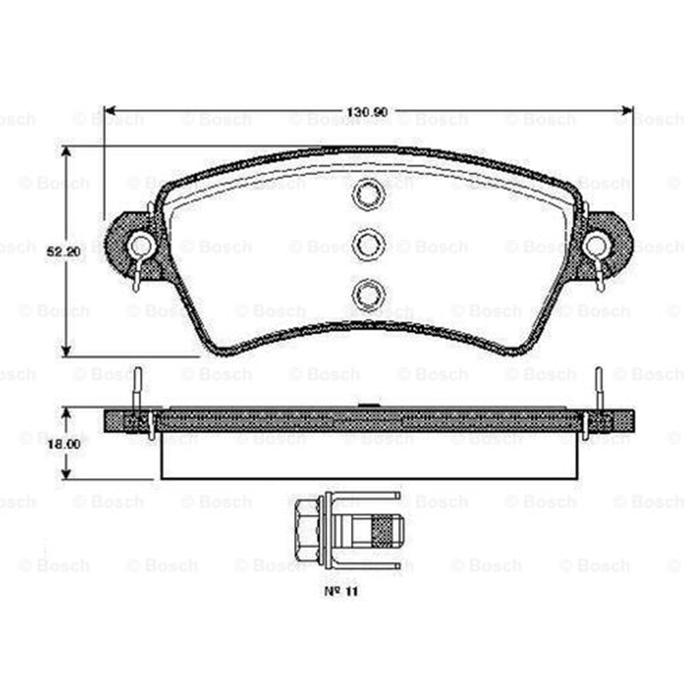 Disk Balata Peugeot 206 Ön - Bosch