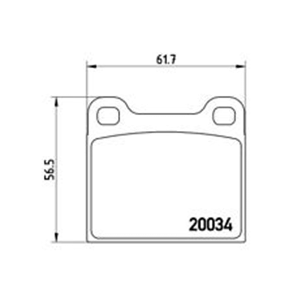 Disk Balata Mercedes 126, Opel Kadet Arka - Bosch