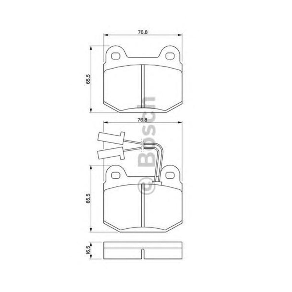 Disk Balata Fiat Alfa 75, Opel, Bmw Ön - Bosch