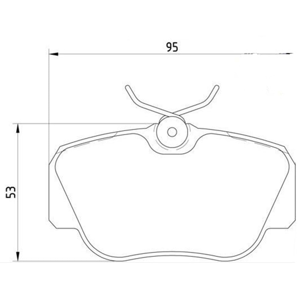 Disk Balata Mercedes 190 (W201), Bmw 3 (E30) Ön - Bosch